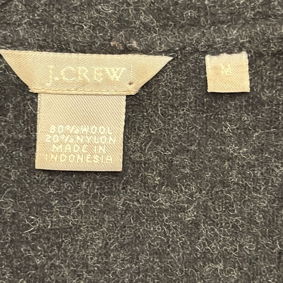 J. Crew Wool Blend Black Felted Vest Size Medium - Picture 6 of 6